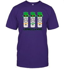 Load image into Gallery viewer, St Patrick's Irish Day Lepreclawns Lucky Shamrock Drinking T-Shirt