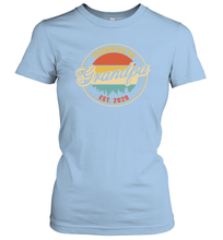 Load image into Gallery viewer, Family Shirt First Time New Grandpa Est 2020 Vintage Women's T-Shirt