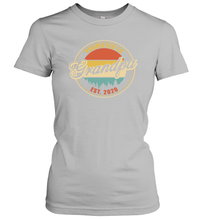 Load image into Gallery viewer, Family Shirt First Time New Grandpa Est 2020 Vintage Women's T-Shirt