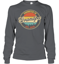 Load image into Gallery viewer, Family Shirt First Time New Grandpa Est 2020 Vintage Youth Long Sleeve