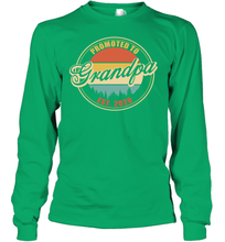 Load image into Gallery viewer, Family Shirt First Time New Grandpa Est 2020 Vintage Youth Long Sleeve