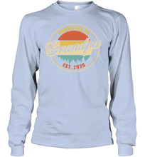 Load image into Gallery viewer, Family Shirt First Time New Grandpa Est 2020 Vintage Youth Long Sleeve