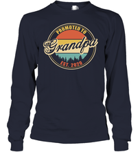 Load image into Gallery viewer, Family Shirt First Time New Grandpa Est 2020 Vintage Youth Long Sleeve