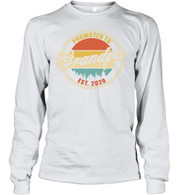 Load image into Gallery viewer, Family Shirt First Time New Grandpa Est 2020 Vintage Youth Long Sleeve