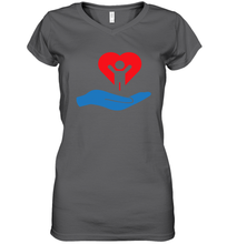 Load image into Gallery viewer, Family Shirt My Hand Heart Autism Awareness Women's V-Neck T-Shirt