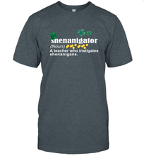 Load image into Gallery viewer, St Patrick's Irish Shenanigator A Teacher Who Instigates Shenanigans T-Shirt