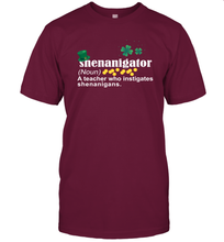 Load image into Gallery viewer, St Patrick's Irish Shenanigator A Teacher Who Instigates Shenanigans T-Shirt