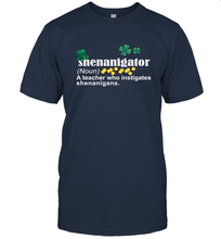 Load image into Gallery viewer, St Patrick's Irish Shenanigator A Teacher Who Instigates Shenanigans T-Shirt