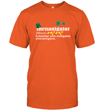 Load image into Gallery viewer, St Patrick's Irish Shenanigator A Teacher Who Instigates Shenanigans T-Shirt