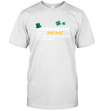 Load image into Gallery viewer, St Patrick's Irish Shenanigator A Teacher Who Instigates Shenanigans T-Shirt