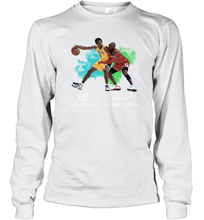 Load image into Gallery viewer, Kobe Bryant And Michael Jordan Signatures Graphic Long Sleeve T-Shirt