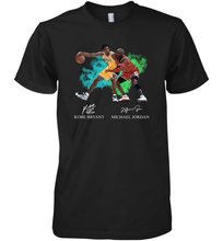 Load image into Gallery viewer, Kobe Bryant And Michael Jordan Signatures Graphic Premium Men's T-Shirt