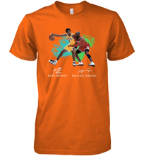 Load image into Gallery viewer, Kobe Bryant And Michael Jordan Signatures Graphic Premium Men's T-Shirt