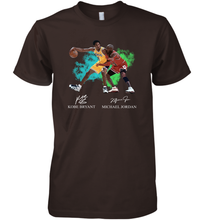 Load image into Gallery viewer, Kobe Bryant And Michael Jordan Signatures Graphic Premium Men's T-Shirt