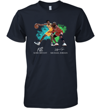 Load image into Gallery viewer, Kobe Bryant And Michael Jordan Signatures Graphic Premium Men's T-Shirt