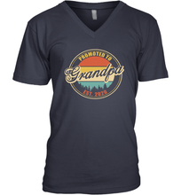 Load image into Gallery viewer, Family Shirt First Time New Grandpa Est 2020 Vintage V-Neck T-Shirt