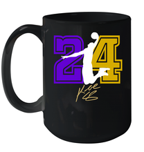 Load image into Gallery viewer, Kobe Bryant Black Mamba 24 Los Angeles Lakers Mamba Out Ceramic Mug 15oz