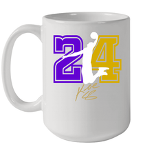 Load image into Gallery viewer, Kobe Bryant Black Mamba 24 Los Angeles Lakers Mamba Out Ceramic Mug 15oz