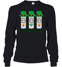 Load image into Gallery viewer, St Patrick's Irish Day Lepreclawns Lucky Shamrock Drinking Youth Long Sleeve
