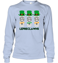 Load image into Gallery viewer, St Patrick's Irish Day Lepreclawns Lucky Shamrock Drinking Youth Long Sleeve