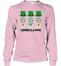 Load image into Gallery viewer, St Patrick's Irish Day Lepreclawns Lucky Shamrock Drinking Youth Long Sleeve