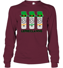 Load image into Gallery viewer, St Patrick's Irish Day Lepreclawns Lucky Shamrock Drinking Youth Long Sleeve