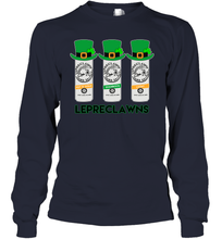 Load image into Gallery viewer, St Patrick's Irish Day Lepreclawns Lucky Shamrock Drinking Youth Long Sleeve