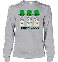 Load image into Gallery viewer, St Patrick's Irish Day Lepreclawns Lucky Shamrock Drinking Youth Long Sleeve