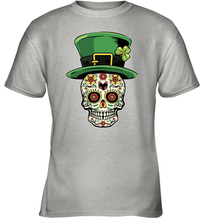 Load image into Gallery viewer, Sugar Skull Of Dead Shirt St. Patrick's Day Youth T-Shirt