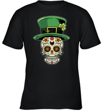 Load image into Gallery viewer, Sugar Skull Of Dead Shirt St. Patrick's Day Youth T-Shirt
