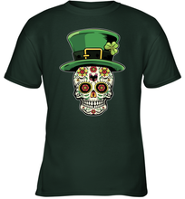 Load image into Gallery viewer, Sugar Skull Of Dead Shirt St. Patrick's Day Youth T-Shirt
