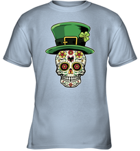 Load image into Gallery viewer, Sugar Skull Of Dead Shirt St. Patrick's Day Youth T-Shirt