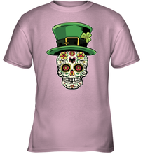 Load image into Gallery viewer, Sugar Skull Of Dead Shirt St. Patrick's Day Youth T-Shirt