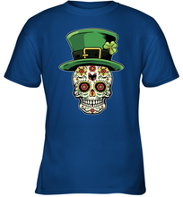 Load image into Gallery viewer, Sugar Skull Of Dead Shirt St. Patrick's Day Youth T-Shirt