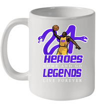 Load image into Gallery viewer, Kobe Bryant Black Mamba 24 NBA Legend Live Forever Ceramic Mug 11oz