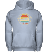 Load image into Gallery viewer, Family Shirt First Time New Grandpa Est 2020 Vintage Youth Hoodie