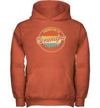 Load image into Gallery viewer, Family Shirt First Time New Grandpa Est 2020 Vintage Youth Hoodie