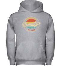 Load image into Gallery viewer, Family Shirt First Time New Grandpa Est 2020 Vintage Youth Hoodie