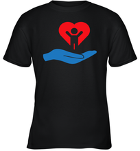 Load image into Gallery viewer, Family Shirt My Hand Heart Autism Awareness Youth T-Shirt