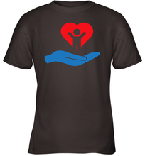 Load image into Gallery viewer, Family Shirt My Hand Heart Autism Awareness Youth T-Shirt