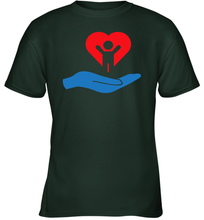 Load image into Gallery viewer, Family Shirt My Hand Heart Autism Awareness Youth T-Shirt