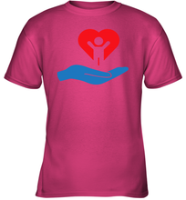 Load image into Gallery viewer, Family Shirt My Hand Heart Autism Awareness Youth T-Shirt