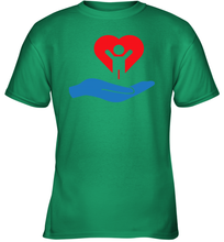 Load image into Gallery viewer, Family Shirt My Hand Heart Autism Awareness Youth T-Shirt