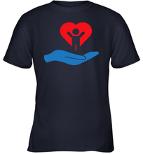 Load image into Gallery viewer, Family Shirt My Hand Heart Autism Awareness Youth T-Shirt
