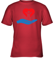 Load image into Gallery viewer, Family Shirt My Hand Heart Autism Awareness Youth T-Shirt