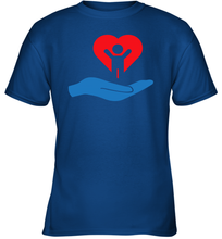 Load image into Gallery viewer, Family Shirt My Hand Heart Autism Awareness Youth T-Shirt