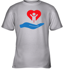 Load image into Gallery viewer, Family Shirt My Hand Heart Autism Awareness Youth T-Shirt