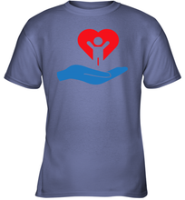Load image into Gallery viewer, Family Shirt My Hand Heart Autism Awareness Youth T-Shirt