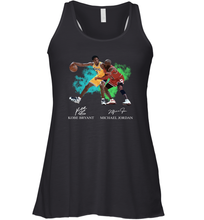 Load image into Gallery viewer, Kobe Bryant And Michael Jordan Signatures Graphic Racerback Tank