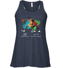 Load image into Gallery viewer, Kobe Bryant And Michael Jordan Signatures Graphic Racerback Tank
